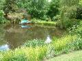 Lake with boat